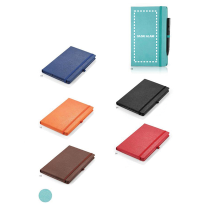 Termoderi Kapaklı 13x21 cm Tarihsiz Defter