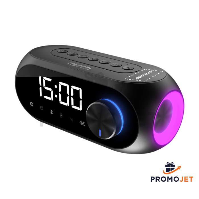 Bluetooth Hoparlör ve Dijital Alarmlı Masa Saati