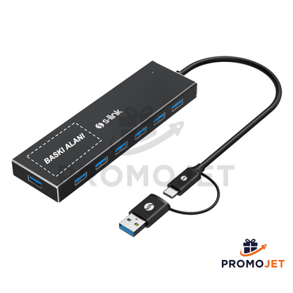 USB 3.0 7 Port Hub Çevirici Adaptör