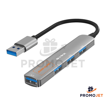 Metal USB Hub 3 Port USB 2.0 ve 1 Port USB 3.0