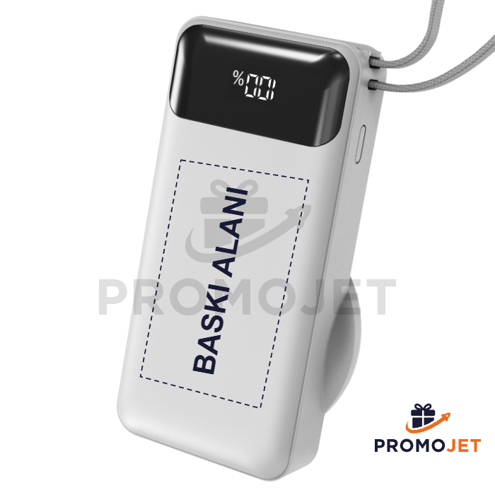 10.000 mAh Magsafe Hızlı Şarjlı Kablolu Taşınabilir Powerbank