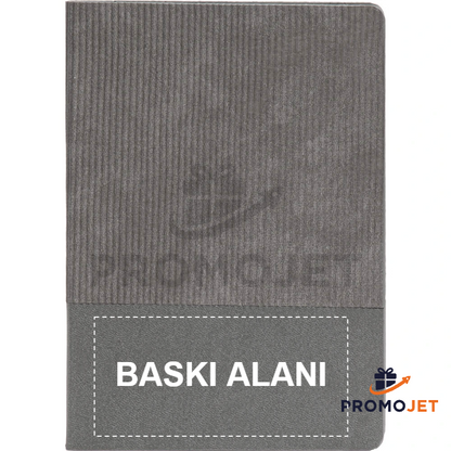 Termo Deri Yumuşak Kapaklı Çizgili Defter 15x21 cm