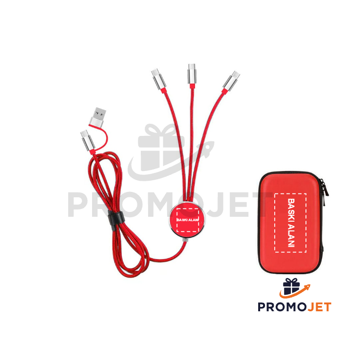 Led Işıklı Çoklu Şarj Kablosu