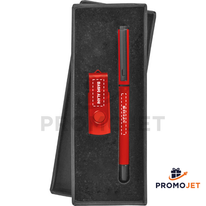 Metal Roller Kalem ve USB Bellek Hediye Seti
