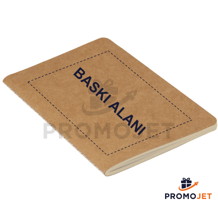 Kraft Kapaklı Terzi Dikişli Defter 13x20 cm