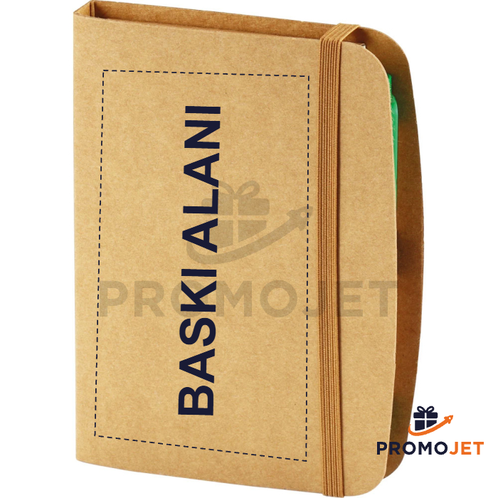 Yapışkanlı Notluk ve Kalem Tutuculu Organizer Defter