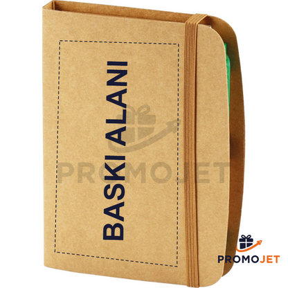 Yapışkanlı Notluk ve Kalem Tutuculu Organizer Defter