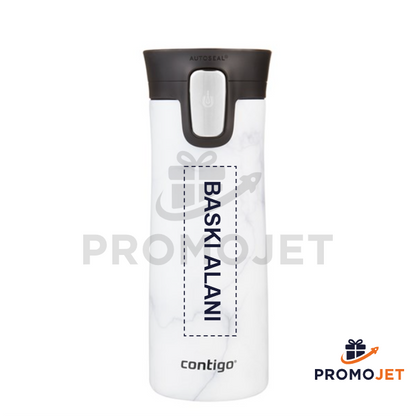 Contigo Pinnacle Vakumlu Paslanmaz Çelik Termos Matara 420ml Beyaz