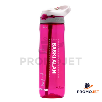 Contigo Ashland Tren Tek El Bas İç Kapaklı Su Matarası 720ml