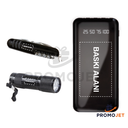 Çok Fonksiyonlu Powerbank, Çakı ve El Feneri Seti