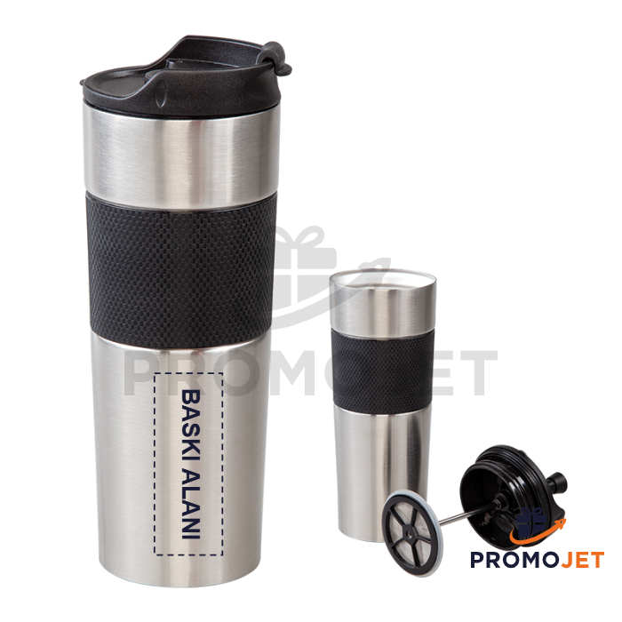 Çelik French Press Termos 450 ml