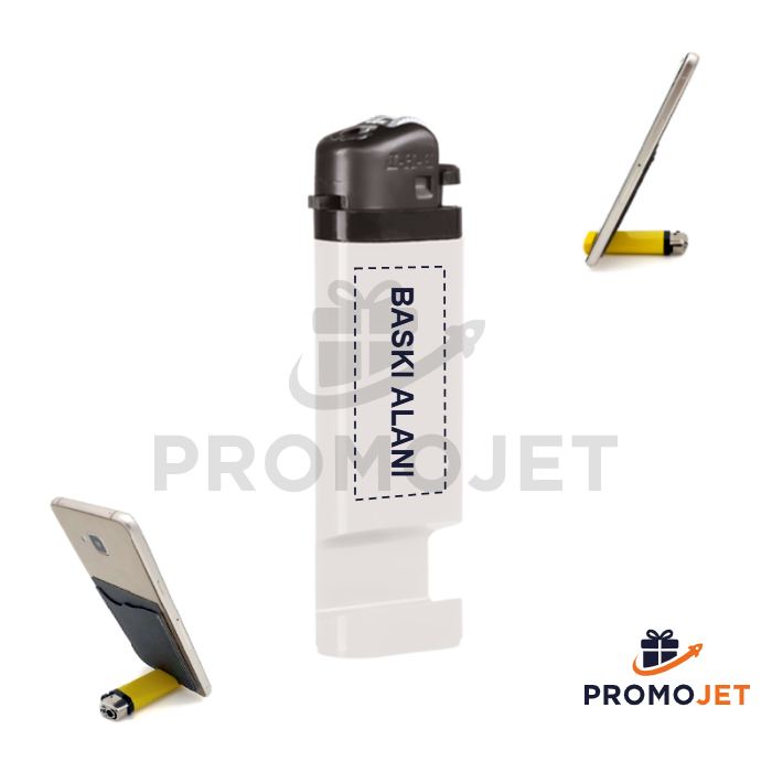Telefon Standlı Taşlı Çakmak