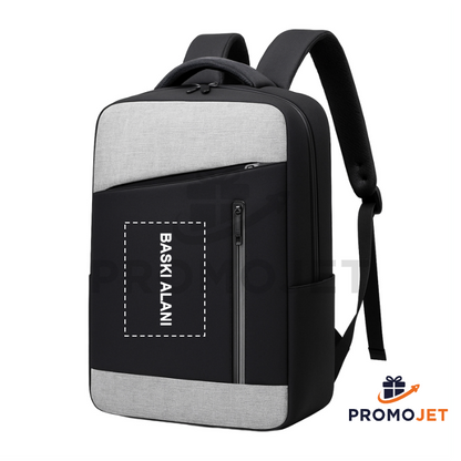 Siyah Laptop Bölmeli Sırt Çantası