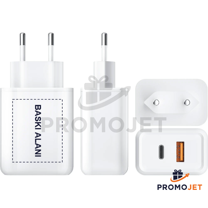 Hızlı Şarj Destekli Type-C USB Şarj Adaptörü