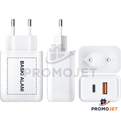 Hızlı Şarj Destekli Type-C USB Şarj Adaptörü