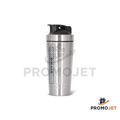 Paslanmaz Çelik Protein Shaker ve Sporcu Matarası 800 ml