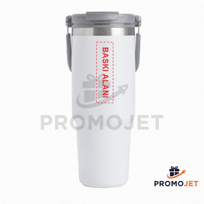 Pipetli Termos 900 ML Beyaz