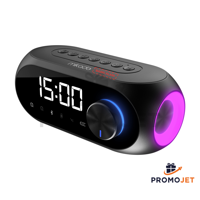 Mikado Bluetooth Hoparlör ve Alarmlı Masa Saati