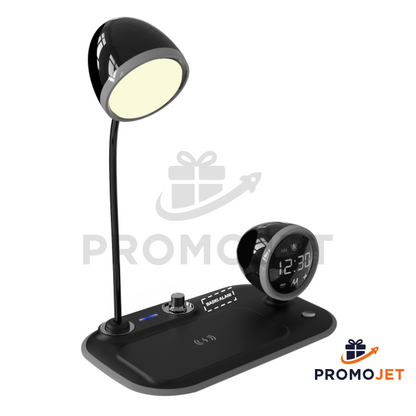 S-link Telefon Uyumlu 15W Hızlı Şarjlı Led Işıklı Masa Lambası