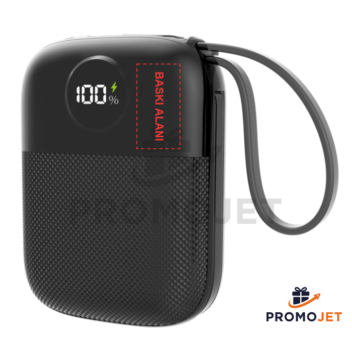 S-link 10000mAh PD 22.5W Type-C ve Lightning Kablolu Powerbank