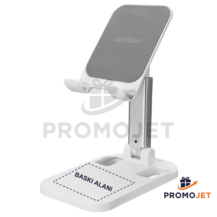Addison Universal Ayarlanabilir Masa Üstü Beyaz Telefon Tutucu