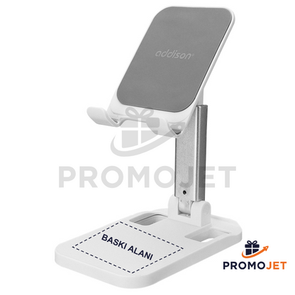 Addison Universal Ayarlanabilir Masa Üstü Beyaz Telefon Tutucu