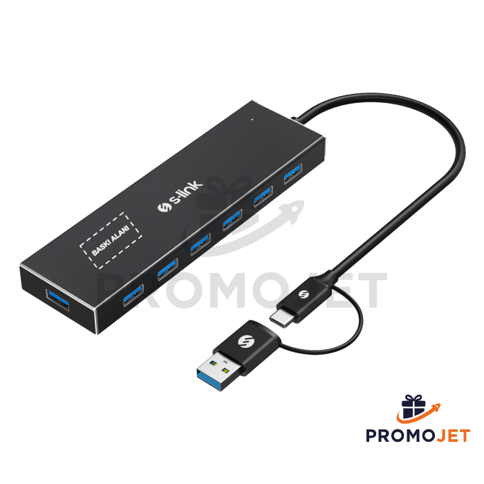S-Link USB 3.0 7 Port Hub Çevirici Adaptör