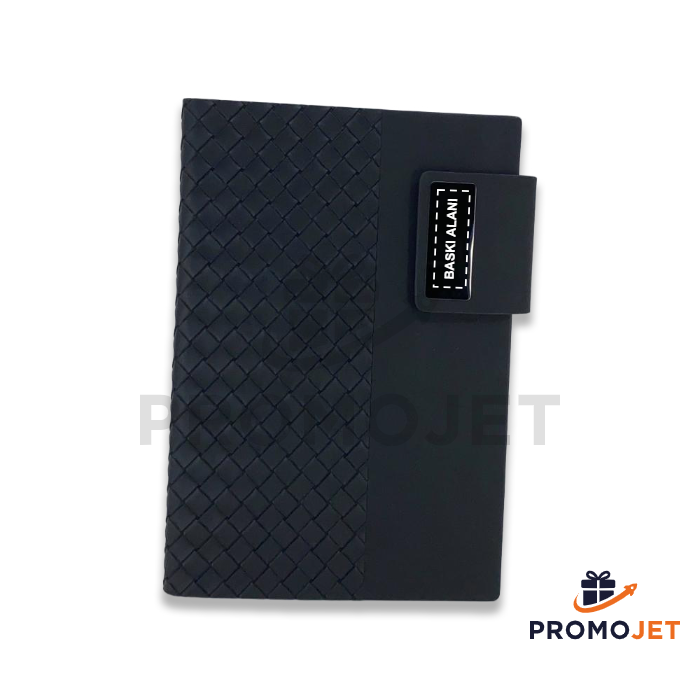 Mıknatıslı Tokalı Çizgili Defter - 15x21 cm