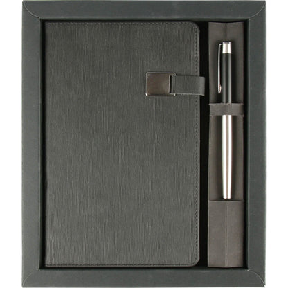 Karton Çerçeveli İnce Formlu Premium Defter ve Kalem Seti