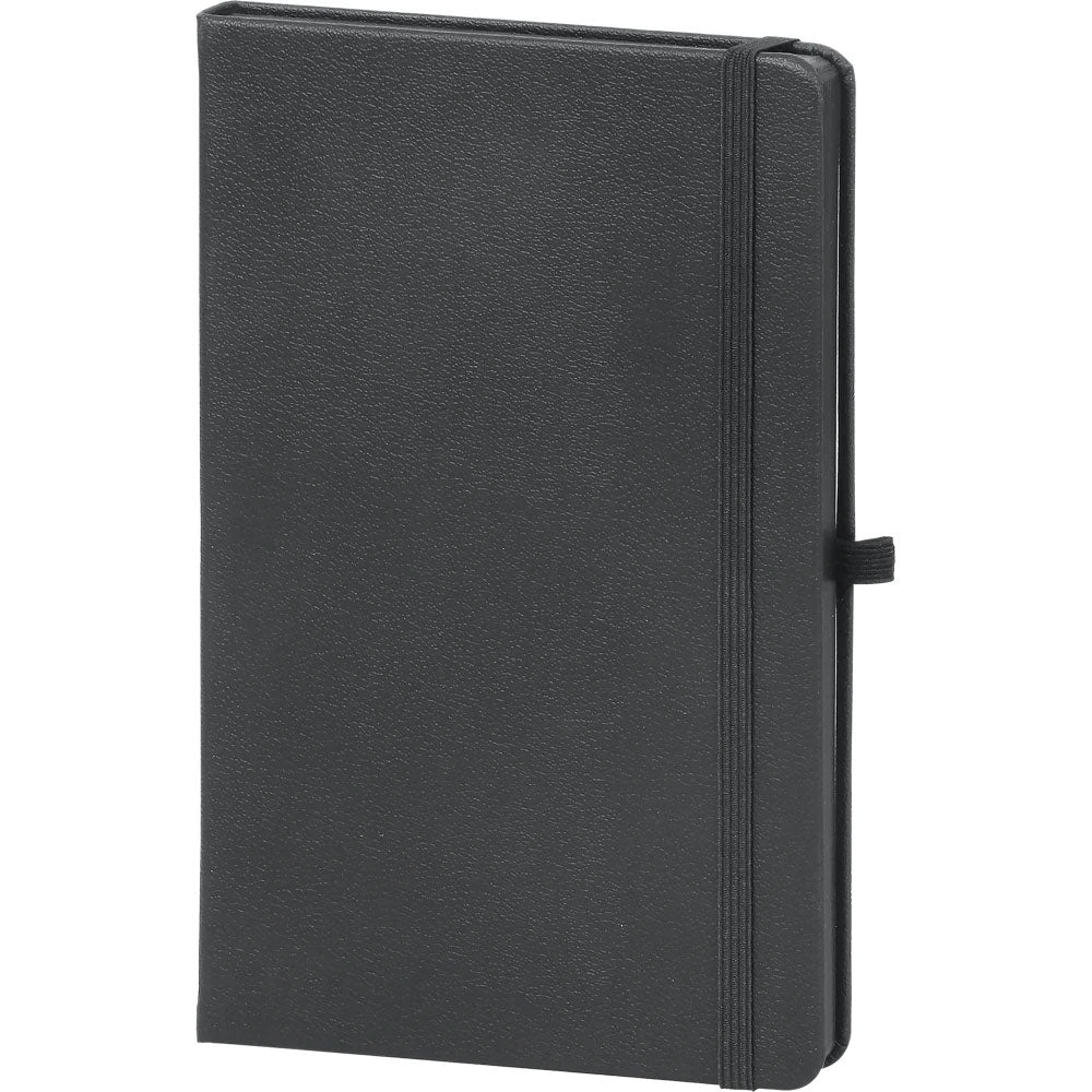 Açık Gri Termo Deri Kapaklı ve Lastikli VIP Tarihsiz Defter (13 x 21 cm)
