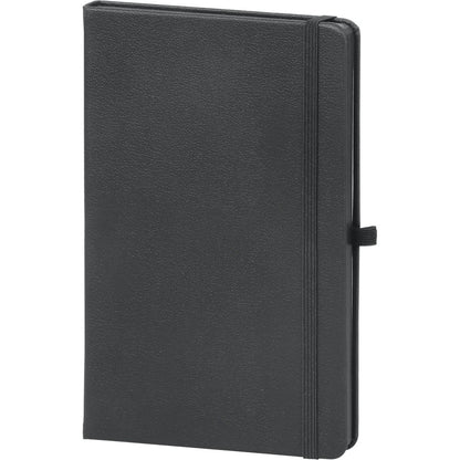 Açık Gri Termo Deri Kapaklı ve Lastikli VIP Tarihsiz Defter (13 x 21 cm)