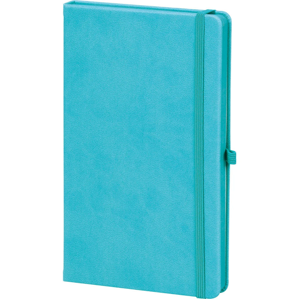 Açık Gri Termo Deri Kapaklı ve Lastikli VIP Tarihsiz Defter (13 x 21 cm)