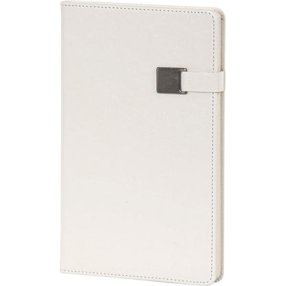 Dikey Çizgili Dokulu, Metal Tokalı VIP Tarihsiz Defter (13 x 21 cm)