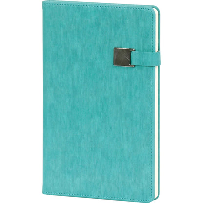 Dikey Çizgili Dokulu, Metal Tokalı VIP Tarihsiz Defter (13 x 21 cm)