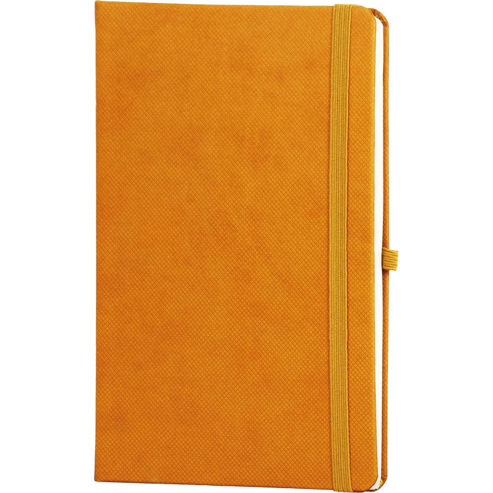 Kare Dokulu Termo Deri Kapaklı ve Lastikli VIP Tarihsiz Defter (13 x 21 cm)
