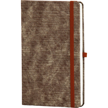 Kare Dokulu Termo Deri Kapaklı ve Lastikli VIP Tarihsiz Defter (13 x 21 cm)