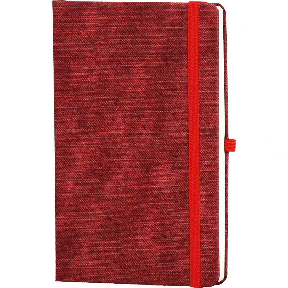 Kare Dokulu Termo Deri Kapaklı ve Lastikli VIP Tarihsiz Defter (13 x 21 cm)