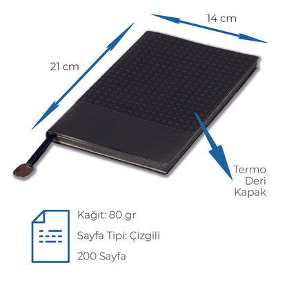 Termo Deri Kapaklı Defter