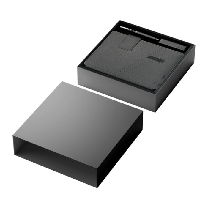 8000 mAh Powerbankli ve Wireless Şarjlı Organizer Defter Seti