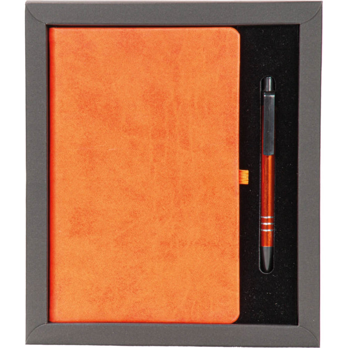 Termo Deri Defter ve Metal Kalem Hediye Seti
