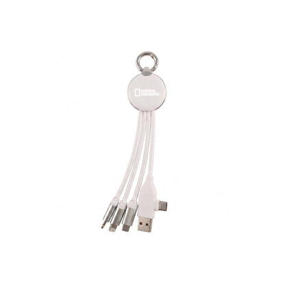 Type-C Uçlu LED Işıklı Çoklu Şarj Kablosu