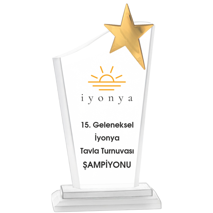 Cam Plaket 12x24 cm