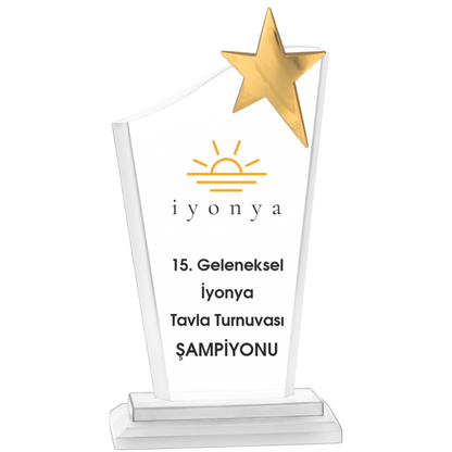 Cam Plaket 12x24 cm