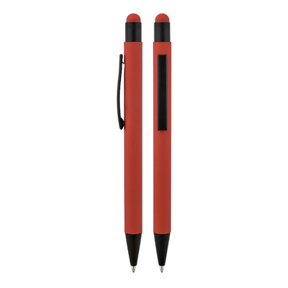 Metal Touchpen Rubber Gövdeli Tükenmez Kalem