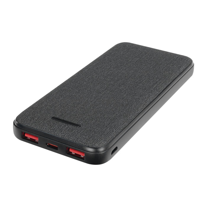 10.000 mAh Kumaş Desenli Hızlı Şarj Powerbank