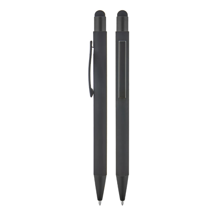 Metal Touchpen Rubber Gövdeli Tükenmez Kalem
