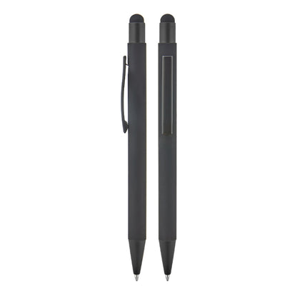 Metal Touchpen Rubber Gövdeli Tükenmez Kalem