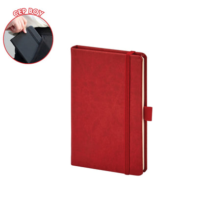 Termo Deri Cep Boy Çizgili Defter