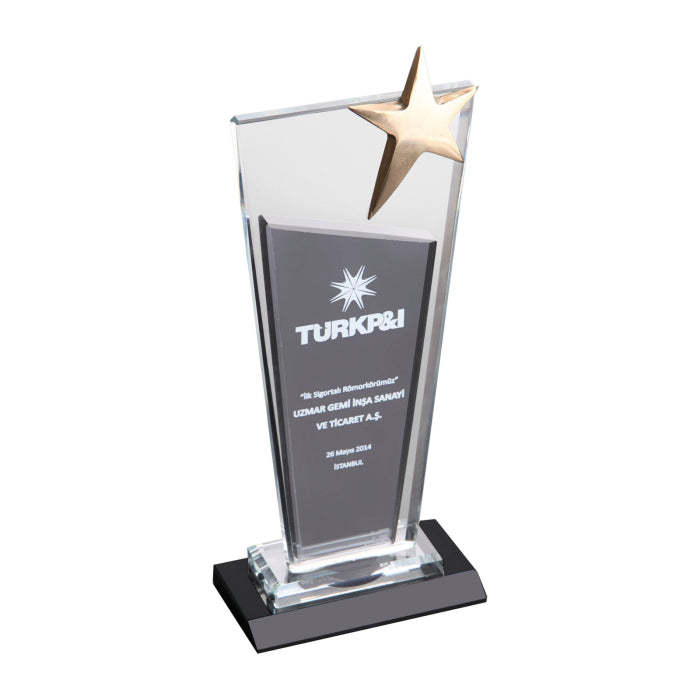 Kristal Plaket 12x23 cm