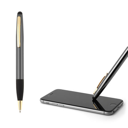 Füme Metal Touchpen Tükenmez Kalem